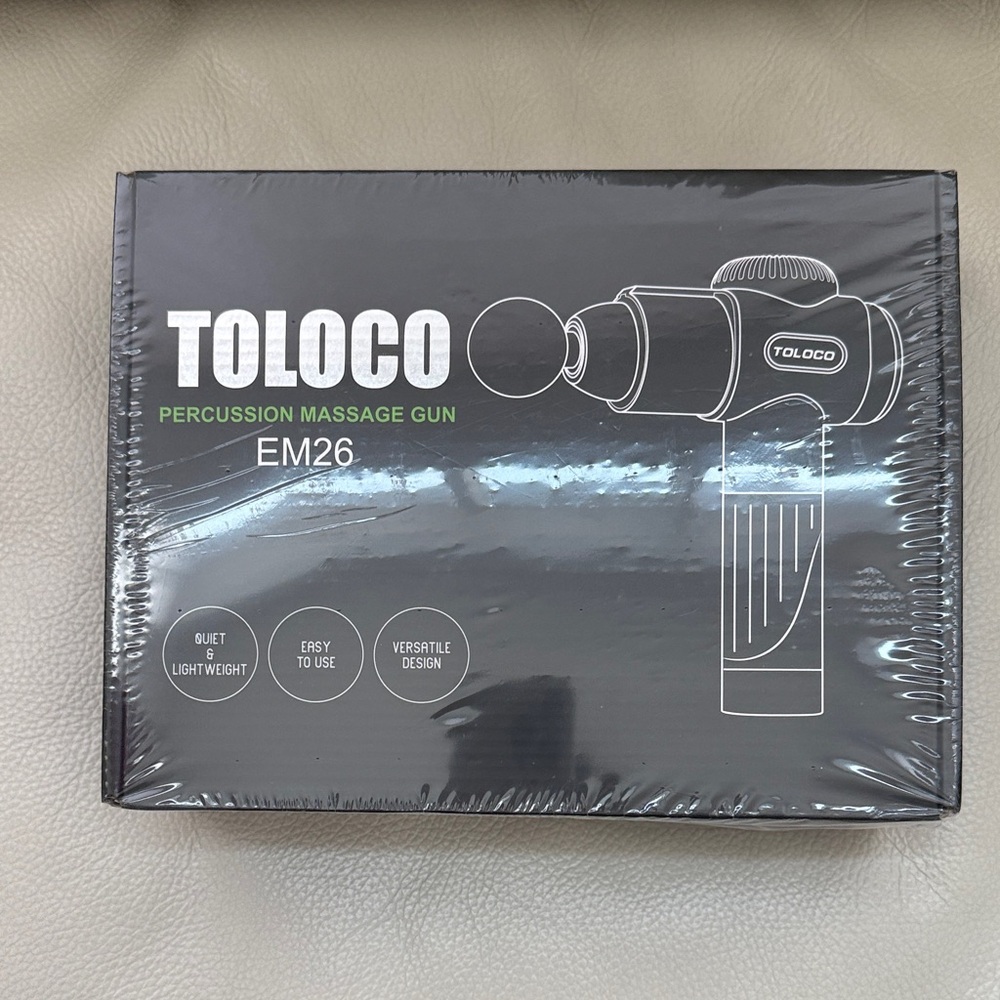 TOLOCO Massage Gun Deep Tissue, Back Massage for Athletes for Pain Relief EM26
